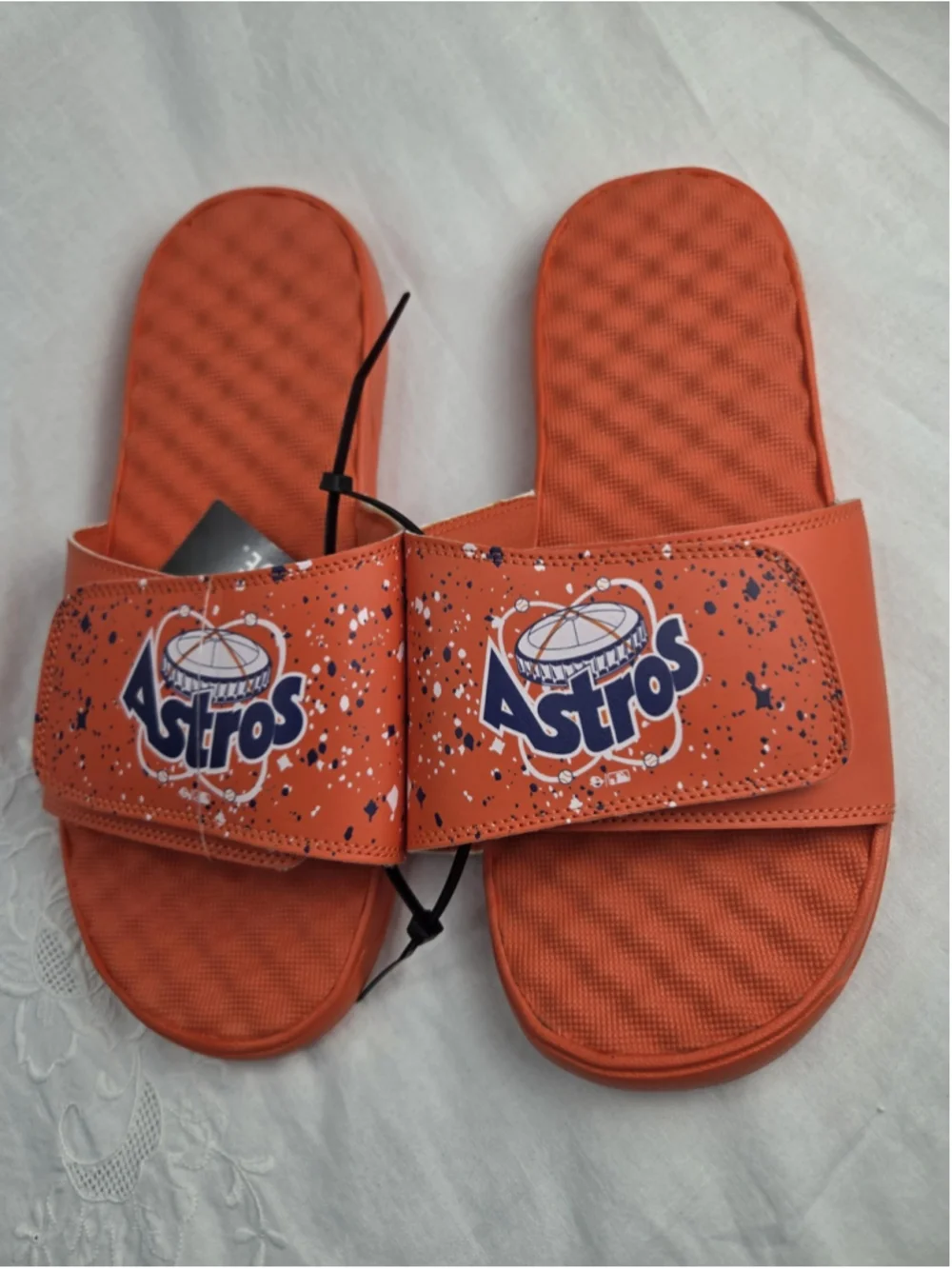 ISlide Houston Astros Slide Sandals Mens Size 10 Orange MLB Baseball Slides #856